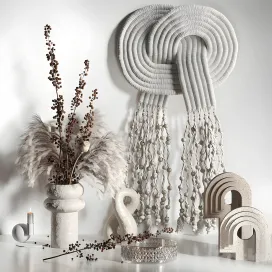 Decorative with macrame